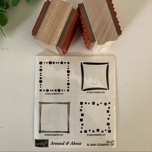 STAMPIN’ UP! • “Around & About” Mini Frame Rubber Stamp Set